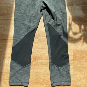 Lululemon Pace Rival Mid-Rise Crop 22” Heathered Black Size 4